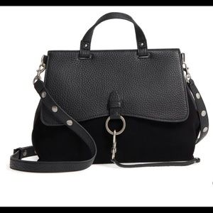 Medium Keith Suede & Leather Satchel